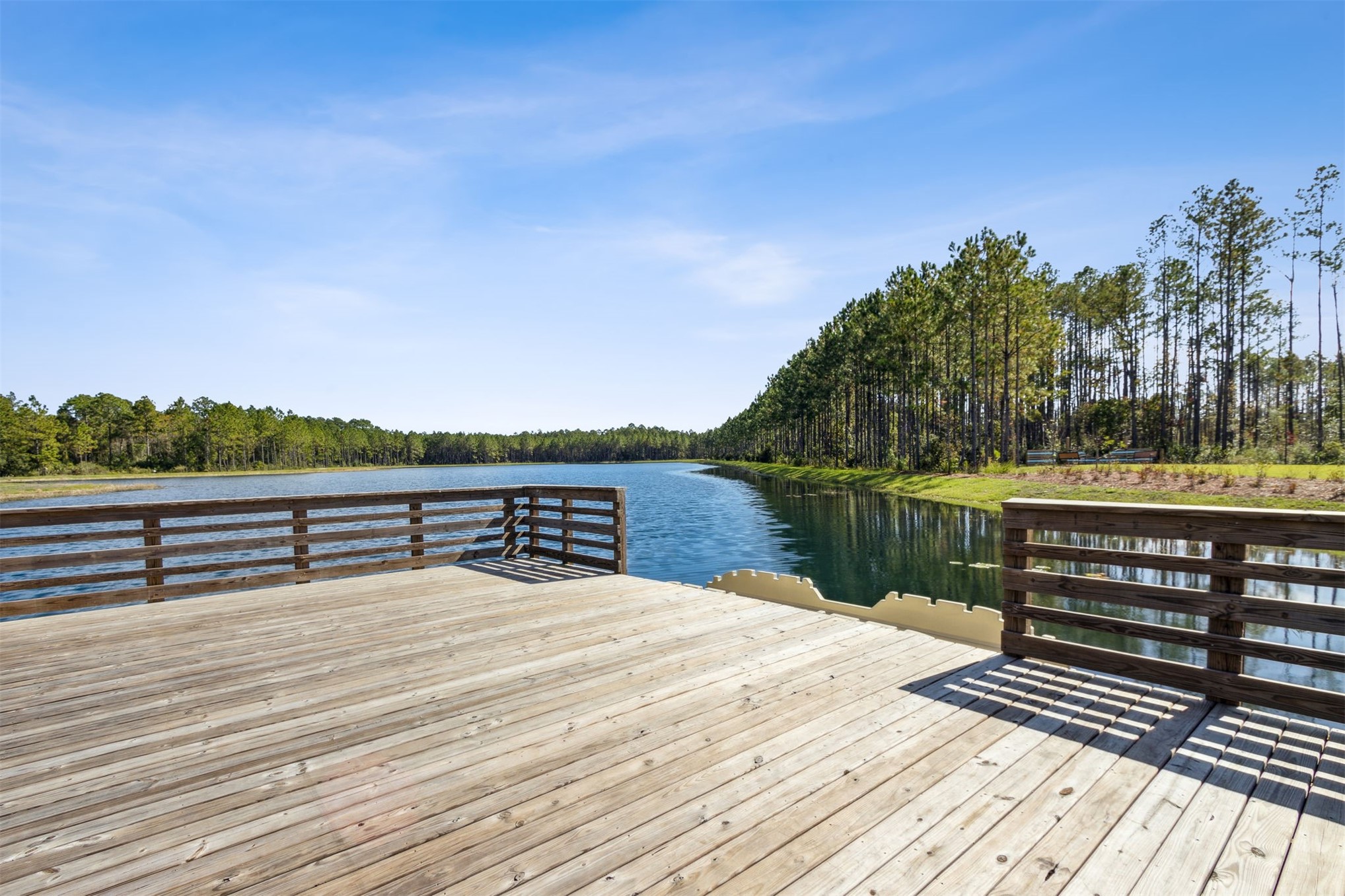 230 Wildlight Avenue Yulee, FL 32097 - Photo 71 of 73 a view of a lake with wooden floor and city view