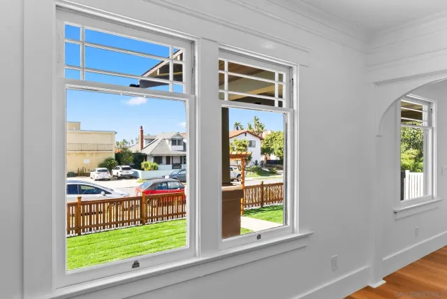 a view of front door