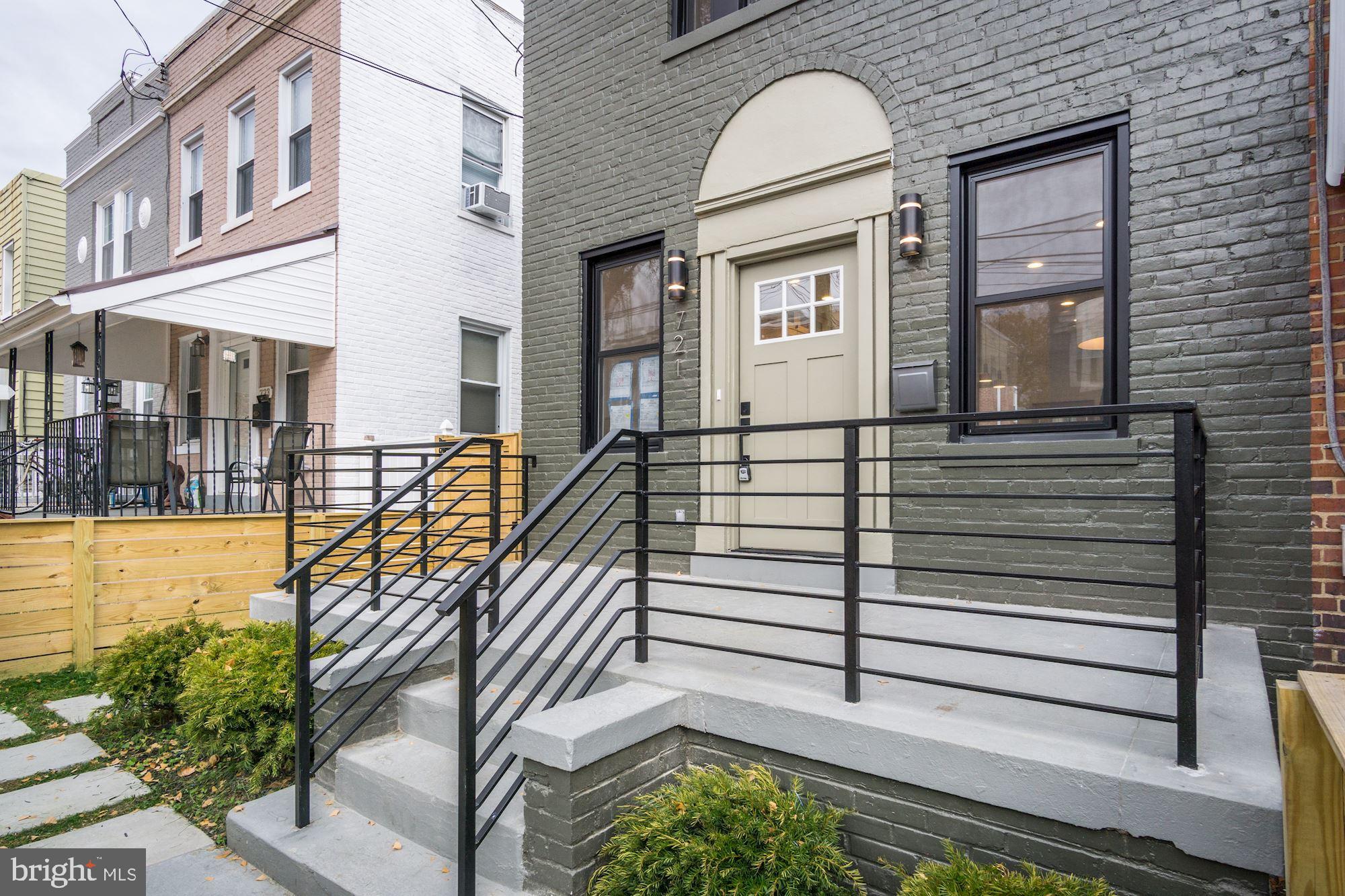 721 Roxboro Place Northwest Washington, DC 20011 - Photo 3 of 41 Custom Metal Railings on Front Porch