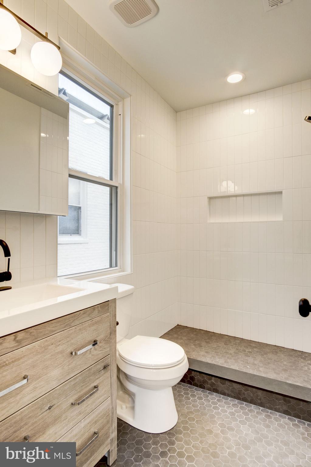 721 Roxboro Place Northwest Washington, DC 20011 - Photo 23 of 41 Custom Master Bath (Shower glass to be installed)