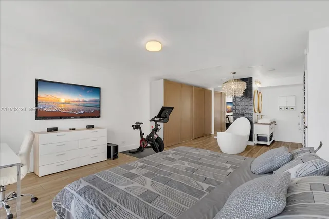 a view of a dining room with furniture window and outdoor kitchen