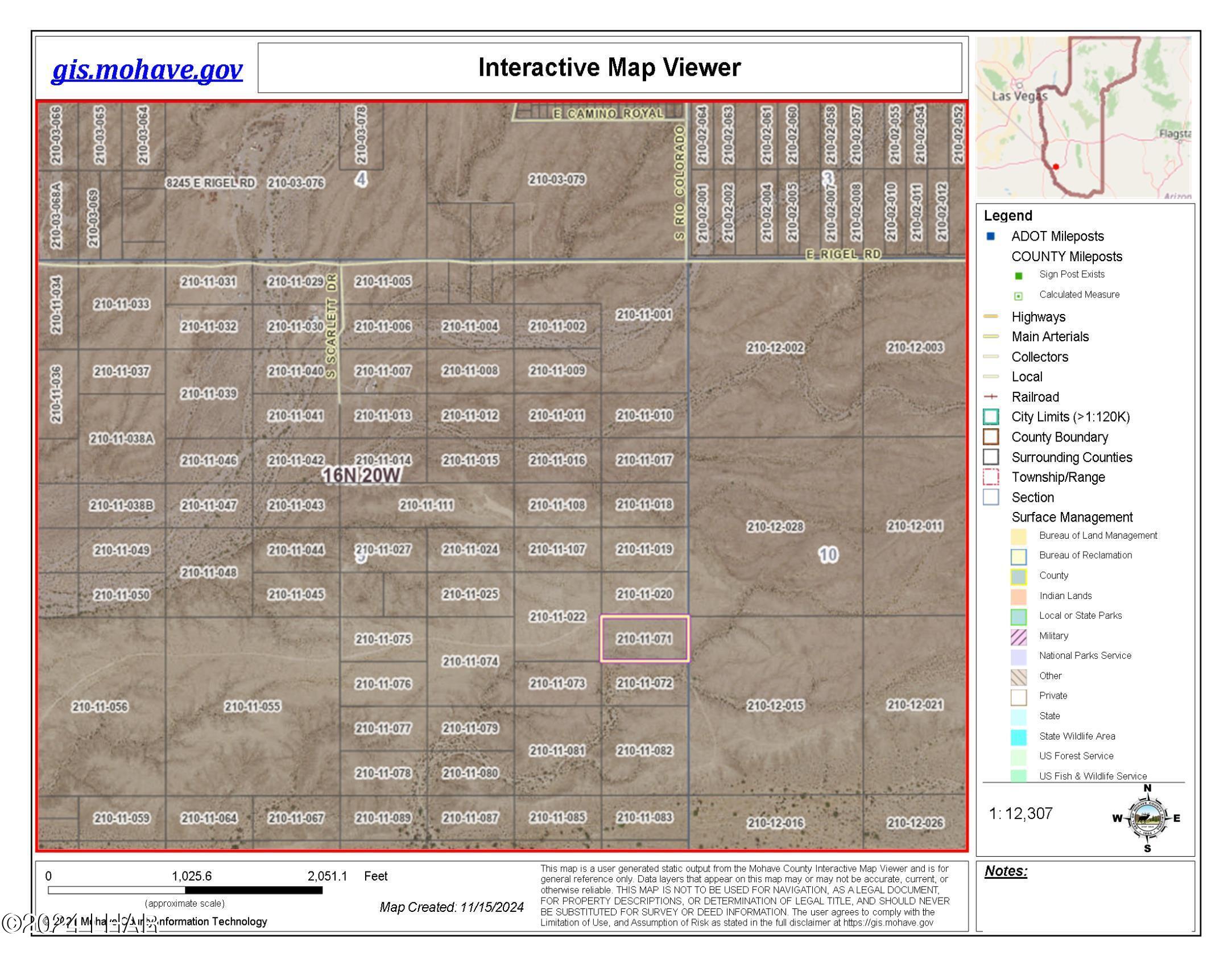 1.5 South Polaris Road Topock, AZ 86436 - Photo 3 of 7 GIS Expanded View of Parcel