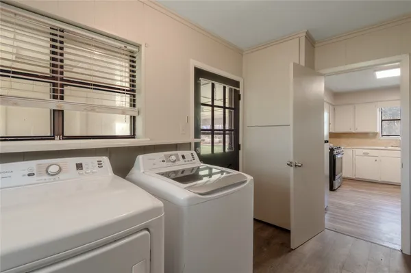 a room with storage and utility