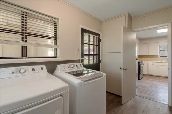 a room with storage and utility