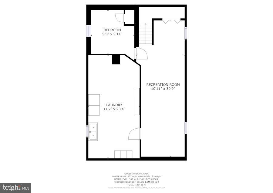 2531 Glencoe Road Baltimore, MD 21234 - Photo 25 of 26 Lower Level Floor Plan