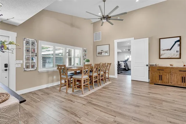 a view of backyard with a sink and outdoor seating