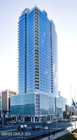 a front view of a building