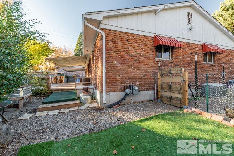 710 West 12th Street Reno, NV 89503 - Photo 24 of 25 a backyard of a house with barbeque oven