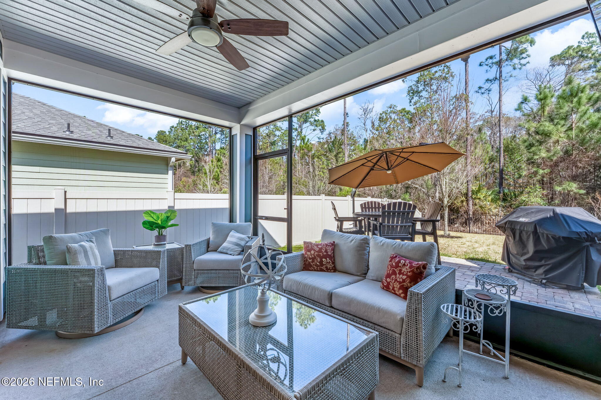175 Convex Lane St. Augustine, FL 32095 - Photo 51 of 66 a outdoor living space with furniture and garden view