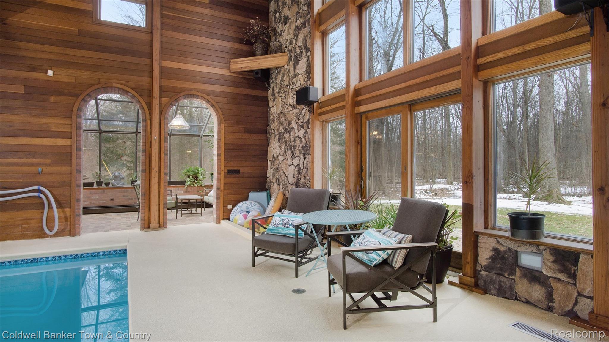 5186 Golf Club Road Howell, MI 48843 - Photo 23 of 30 Indoor Pool Entertaining Area