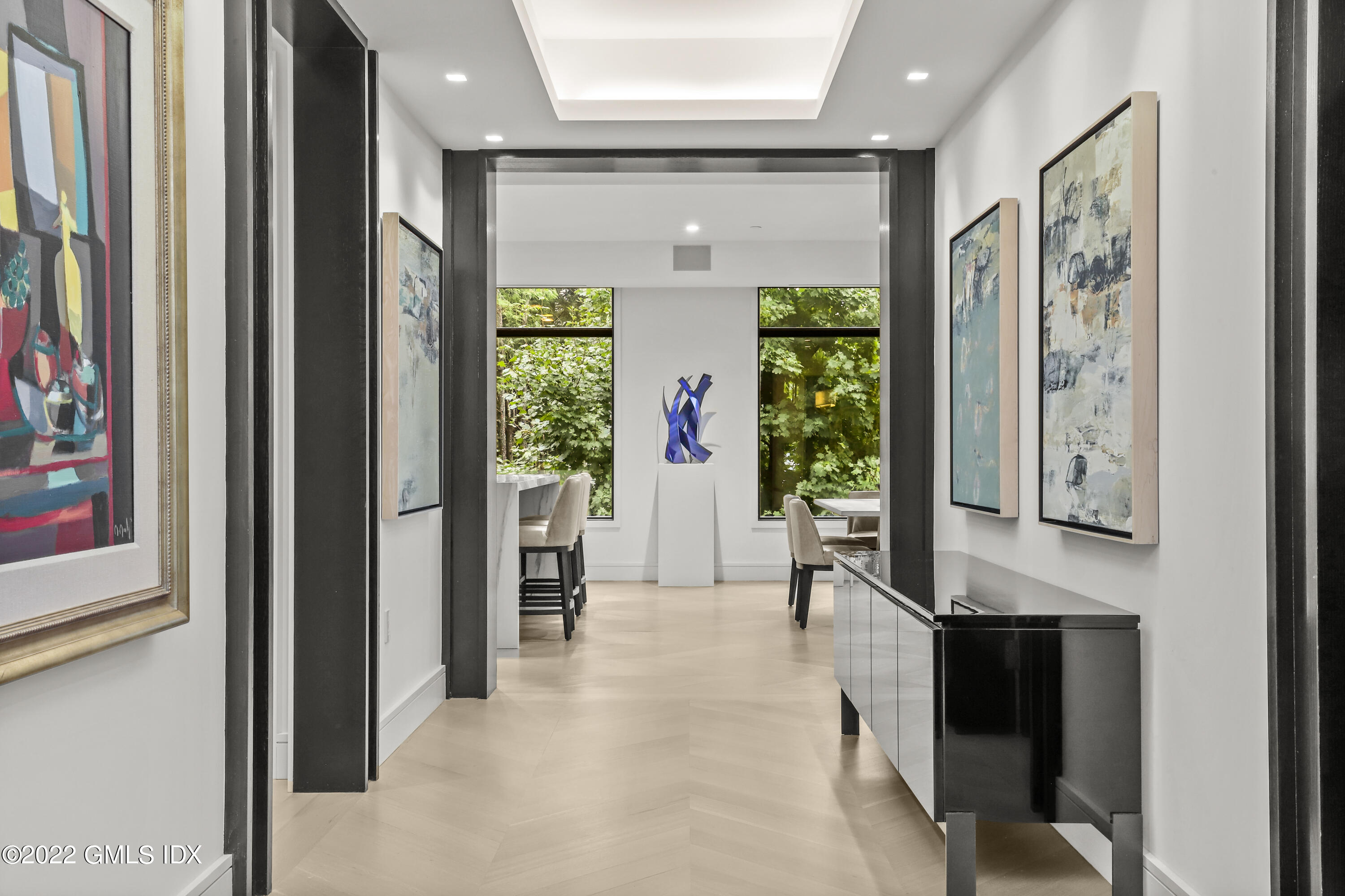 125 Field Point Road, Unit A4 Greenwich, CT 06830 - Photo 10 of 33 a view of hallway with furniture and a large window
