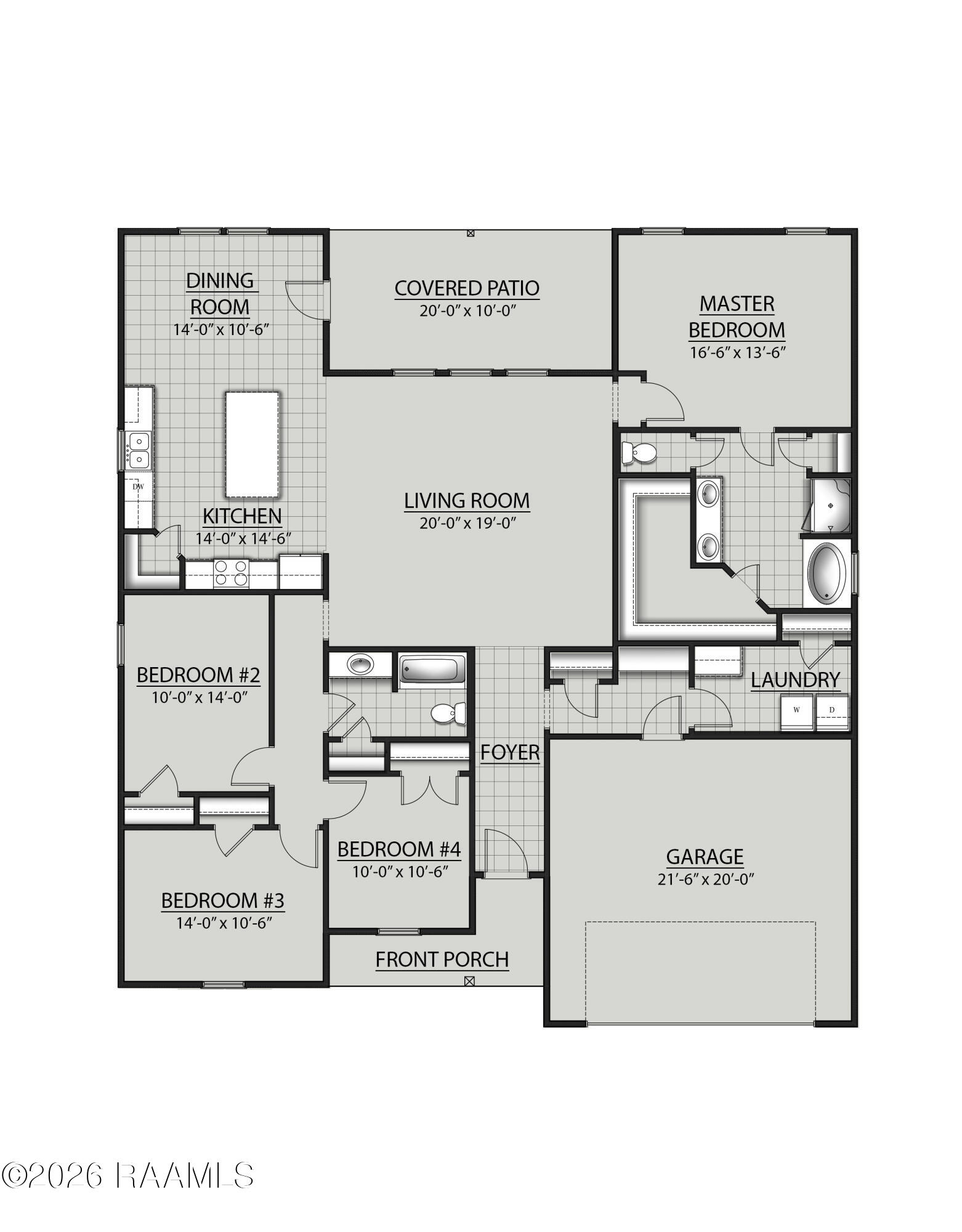 128 Dawson Maurice, LA 70555 - Photo 9 of 9 FLOOR PLAN