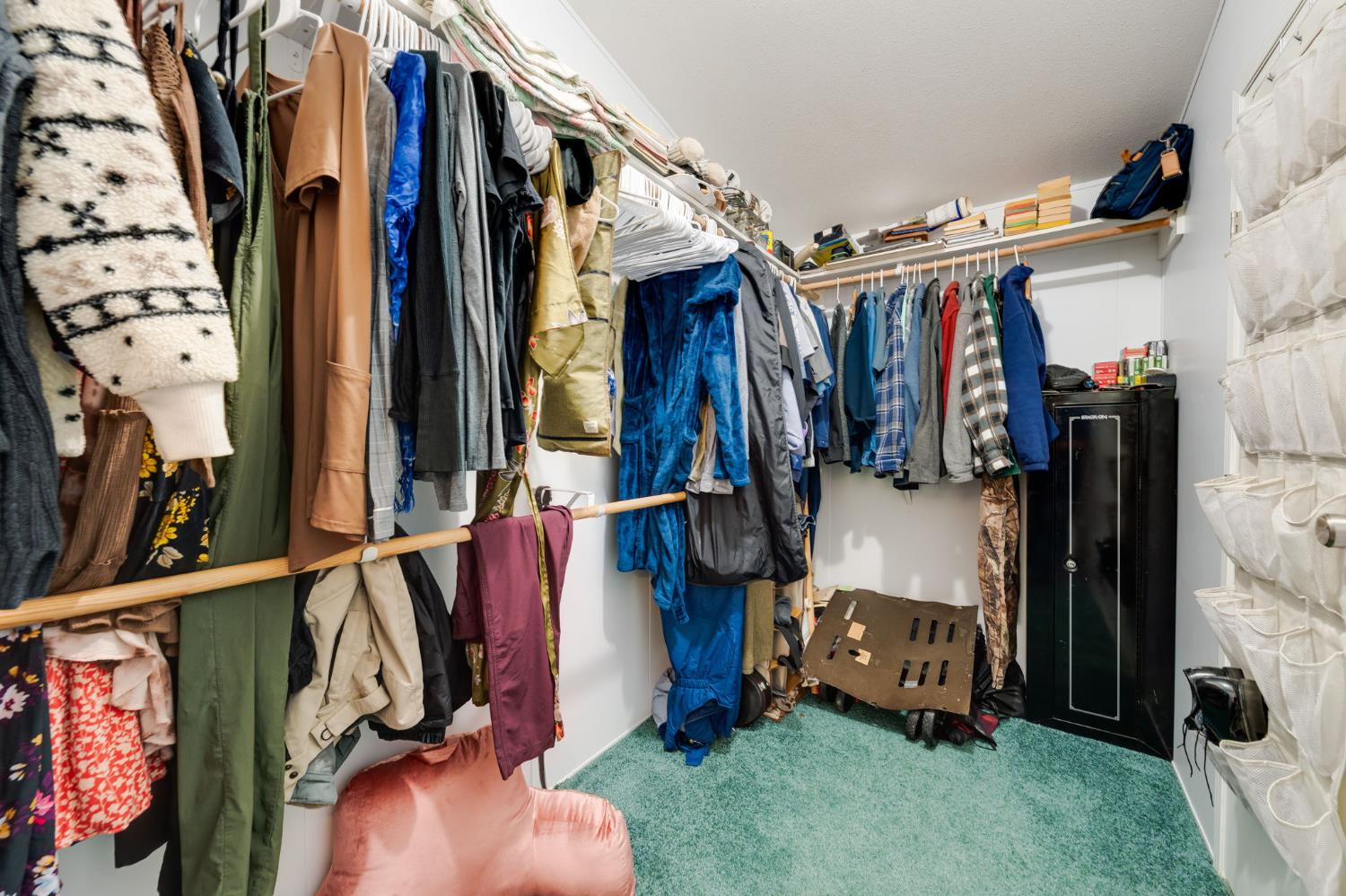 28722 Wood Road Pioneer, CA 95666 - Photo 19 of 39 a view of walk in closet with clothes and shoes
