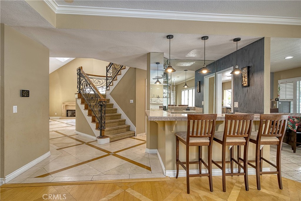23924 Clarington Drive West Hills, CA 91304 - Photo 13 of 40 a view of entryway and hall with a dining table