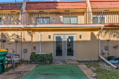 a view of a building with a outdoor space