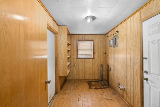 a view of a bathroom with a glass door shower