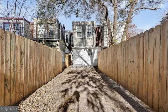 a front view of a building