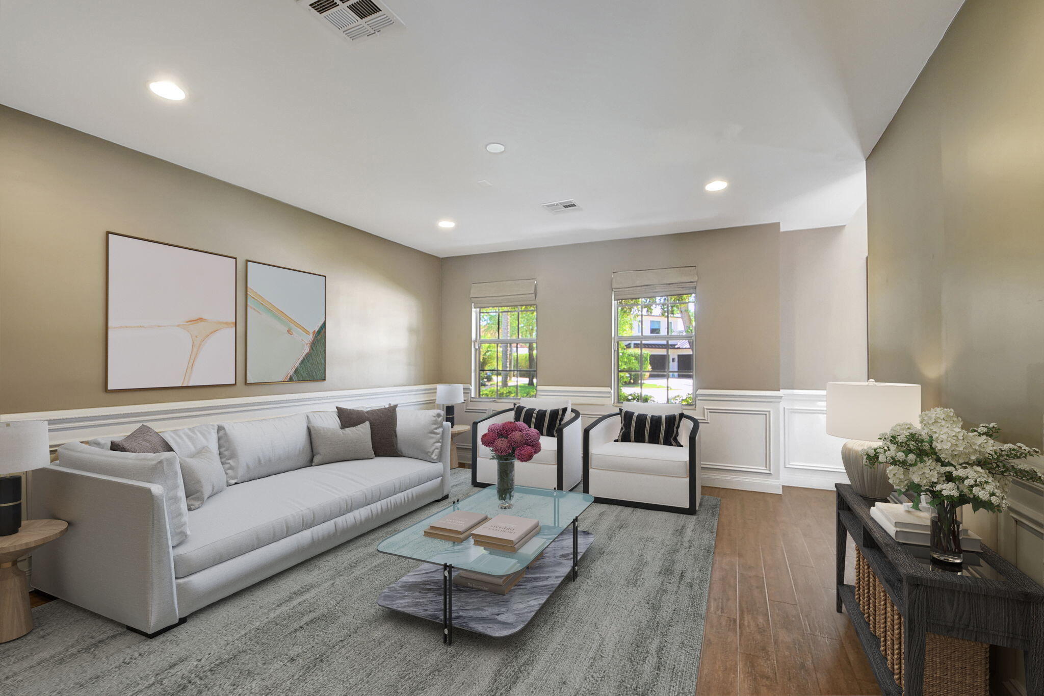 641 Eddy Street Boca Raton, FL 33487 - Photo 9 of 48 Staged Living Room