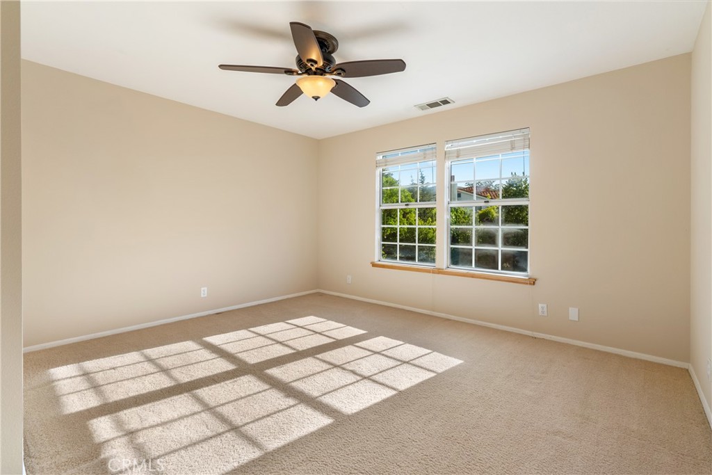 10885 San Marcos Road Atascadero, CA 93422 - Photo 29 of 63 a view of workspace with window and a ceiling fan