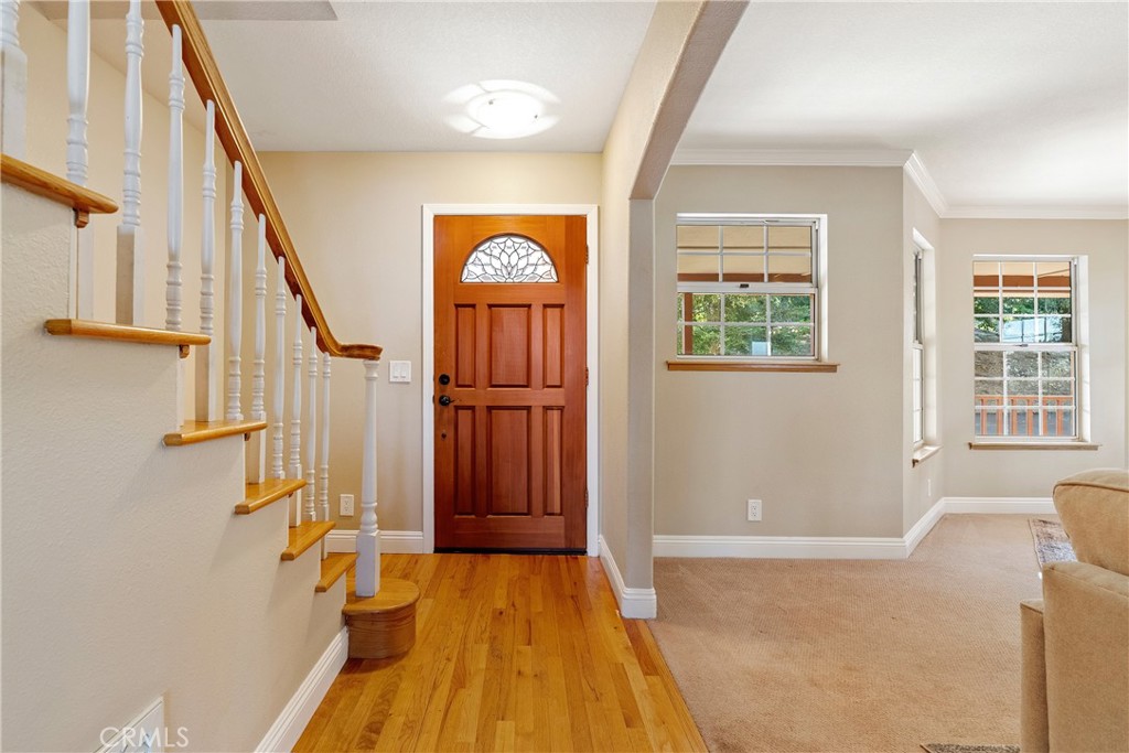 10885 San Marcos Road Atascadero, CA 93422 - Photo 5 of 63 a view of entryway with wooden floor and staircase