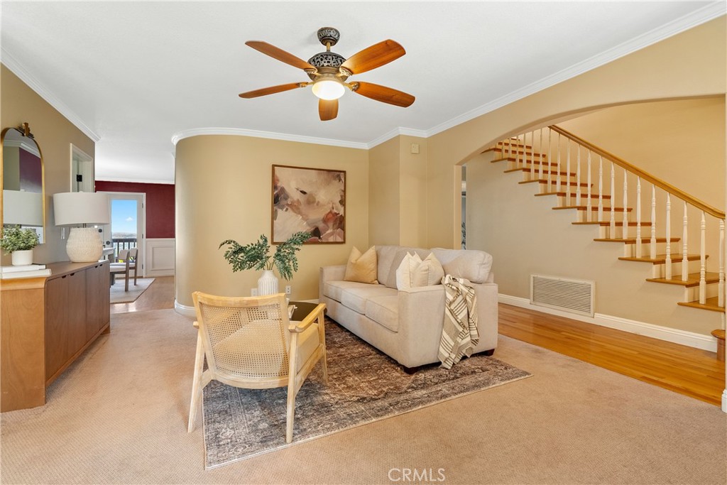 10885 San Marcos Road Atascadero, CA 93422 - Photo 8 of 63 a living room with furniture a ceiling fan and a rug