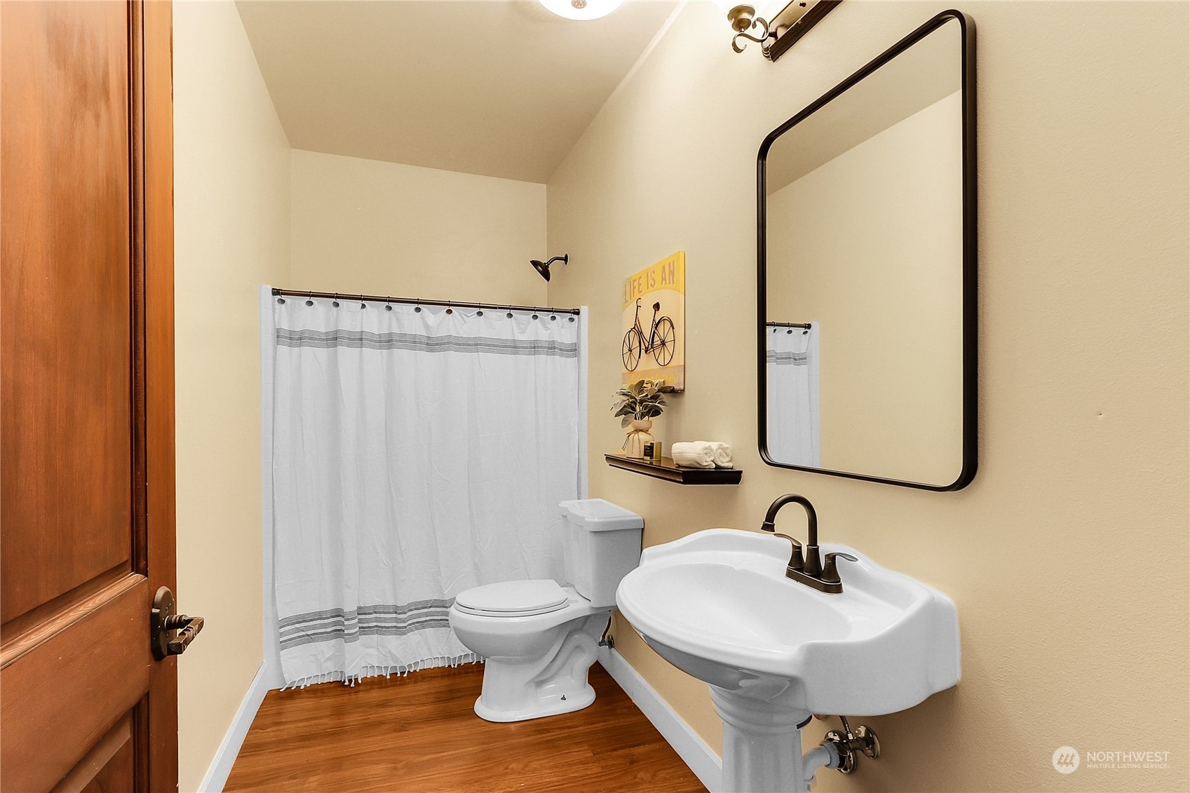 13921 Jim Creek Road Arlington, WA 98223 - Photo 15 of 35 a bathroom with a sink and a toilet