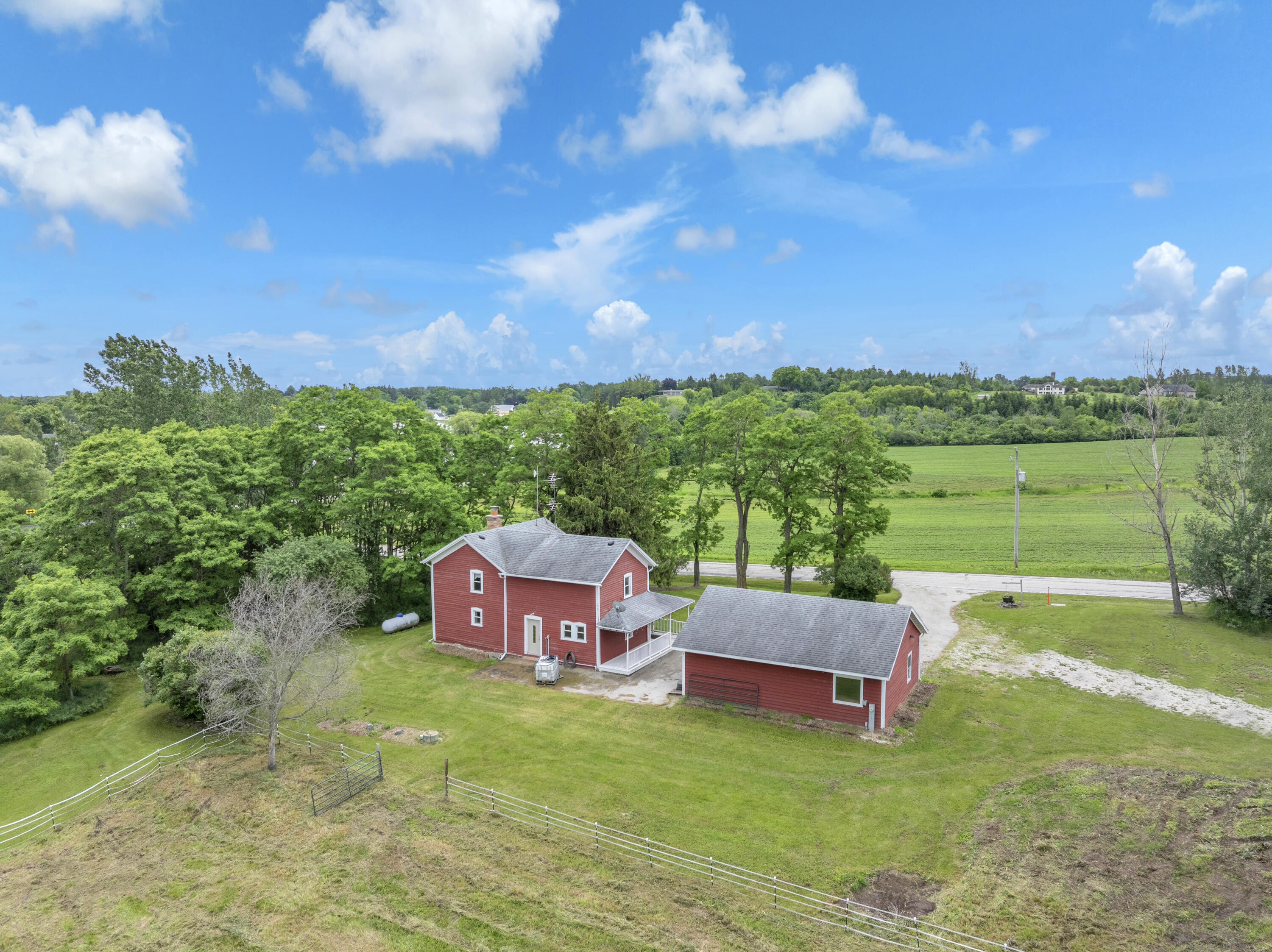 W4568 County Rd F Lyndon, WI 53093 - Photo 9 of 32 Backyard Aerial