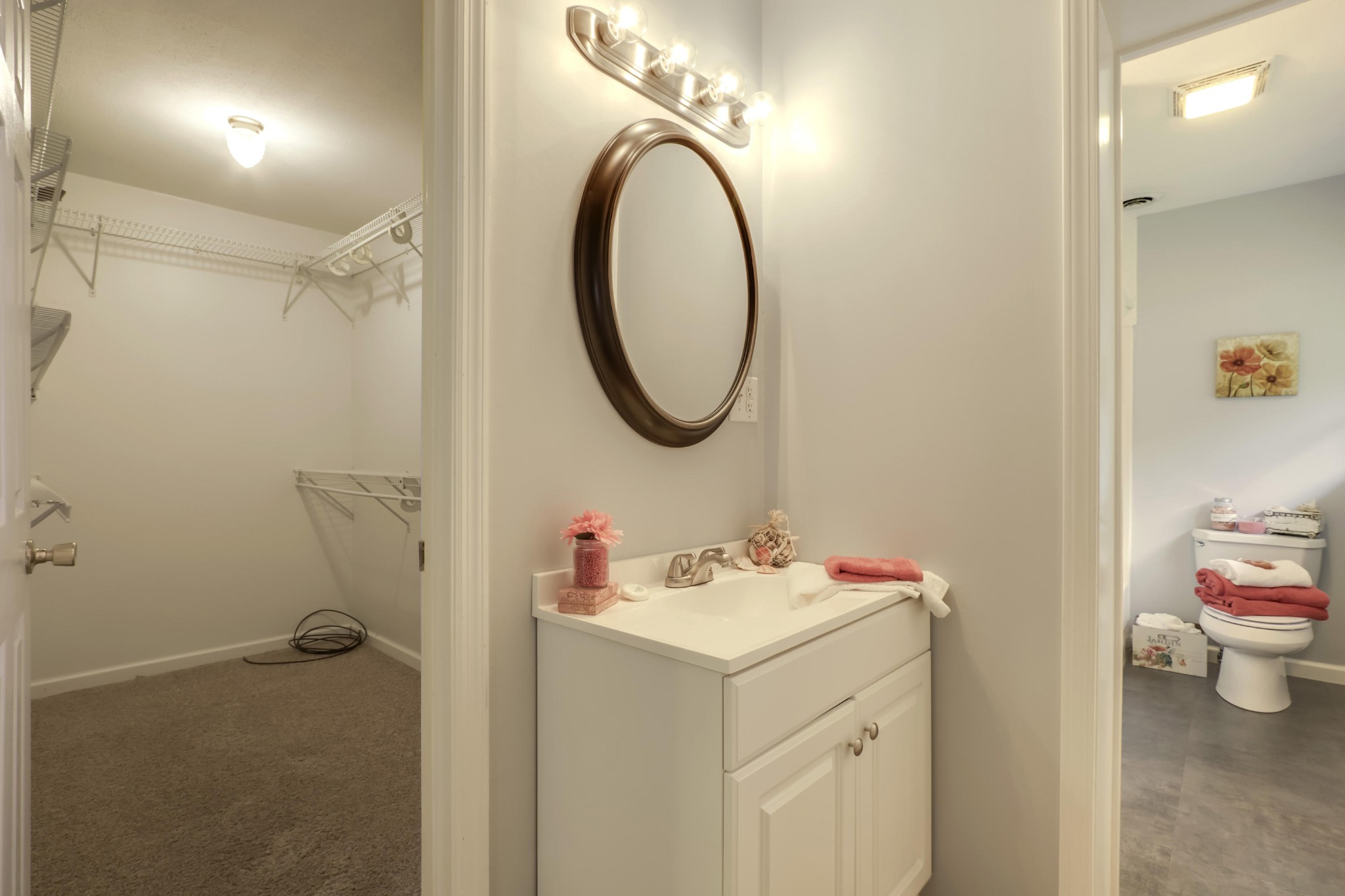 7604 Ogg Road Knoxville, TN 37938 - Photo 17 of 39 a bathroom with a sink and a mirror