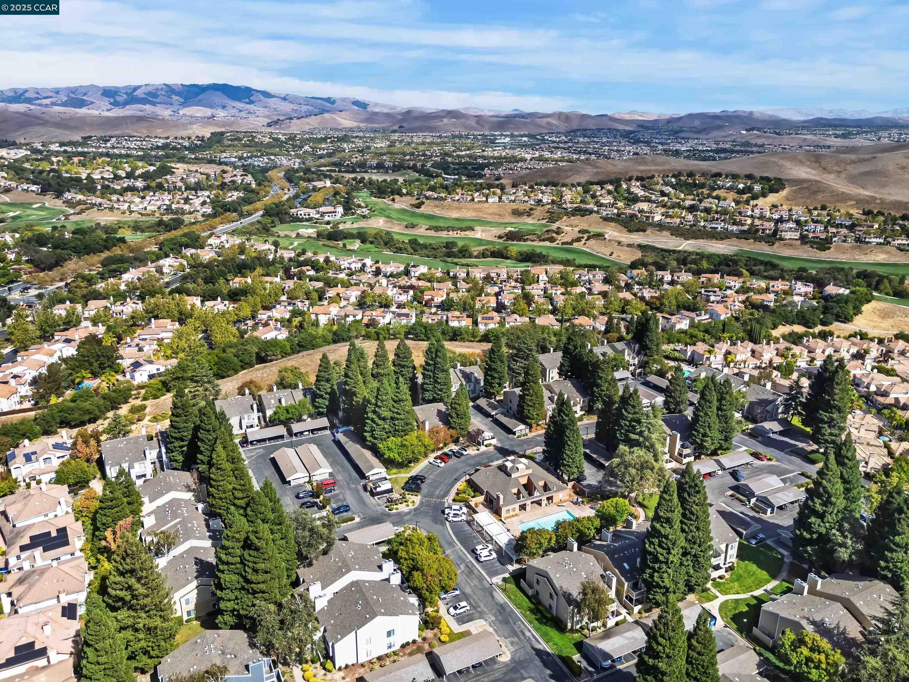 332 Eastridge Drive San Ramon, CA 94582 - Photo 40 of 41 an aerial view of residential houses with outdoor space
