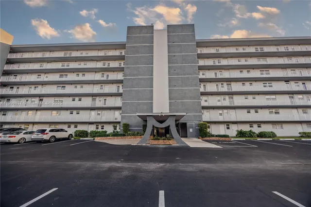 a view of a building and a street view