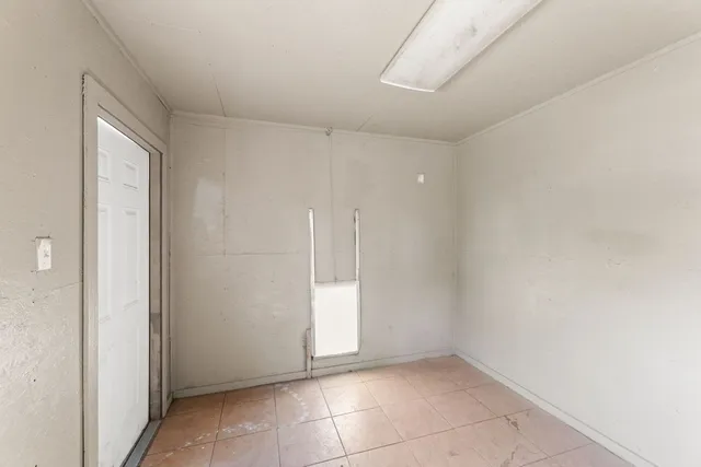 a view of a lake with a beach