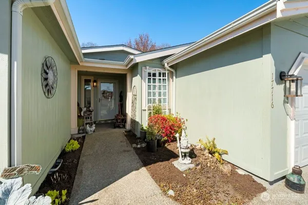 a front view of a house