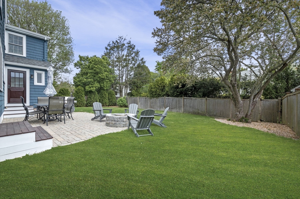 30 Rose Avenue Marblehead, MA 01945 - Photo 40 of 42 a view of backyard with outdoor seating and green space