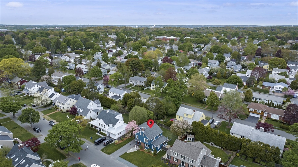 30 Rose Avenue Marblehead, MA 01945 - Photo 42 of 42 an aerial view of residential houses with outdoor space and trees