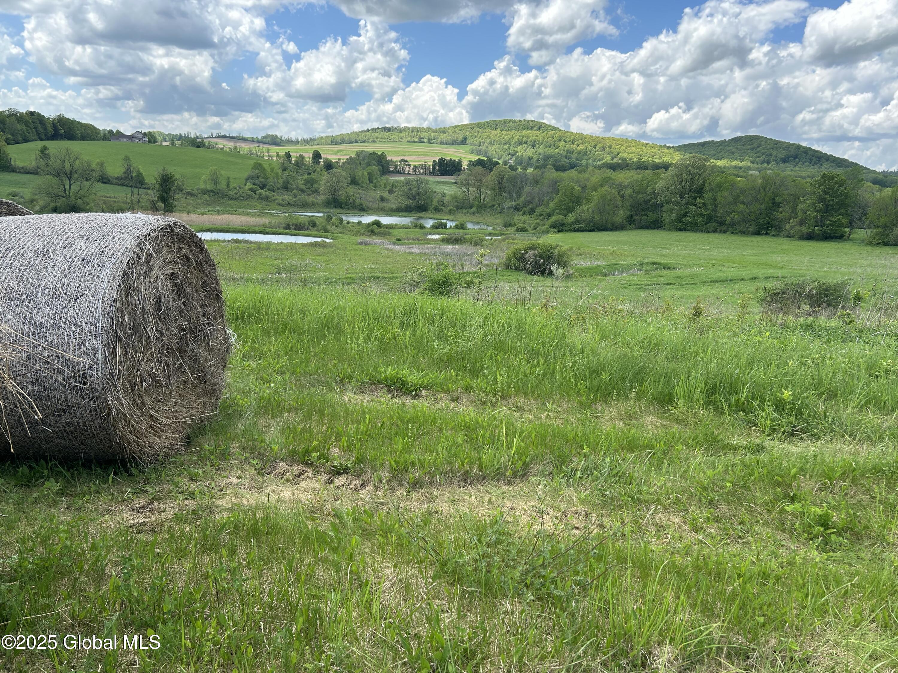 Hay fields and views