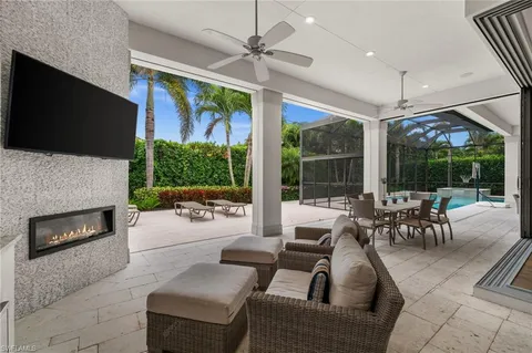 a view of yard with patio