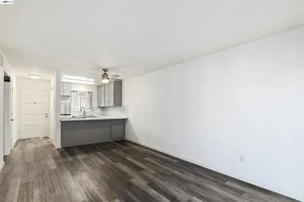 a large room with wooden floor