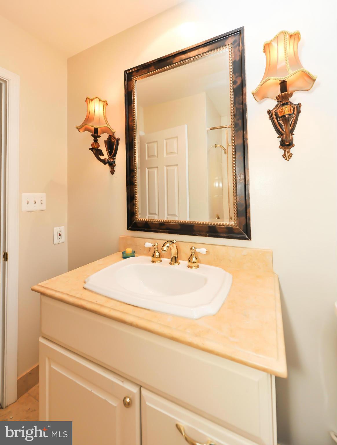 8417 Riverside Road Alexandria, VA 22308 - Photo 15 of 30 a bathroom with a sink and a mirror