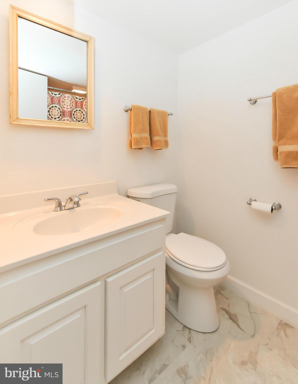 8417 Riverside Road Alexandria, VA 22308 - Photo 28 of 30 a bathroom with a toilet a sink and mirror