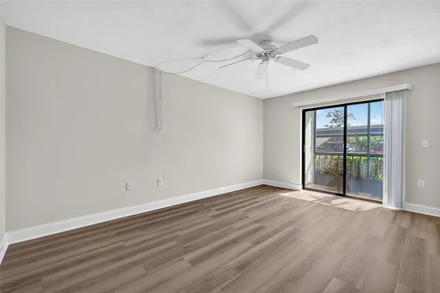 a view of a street from a balcony