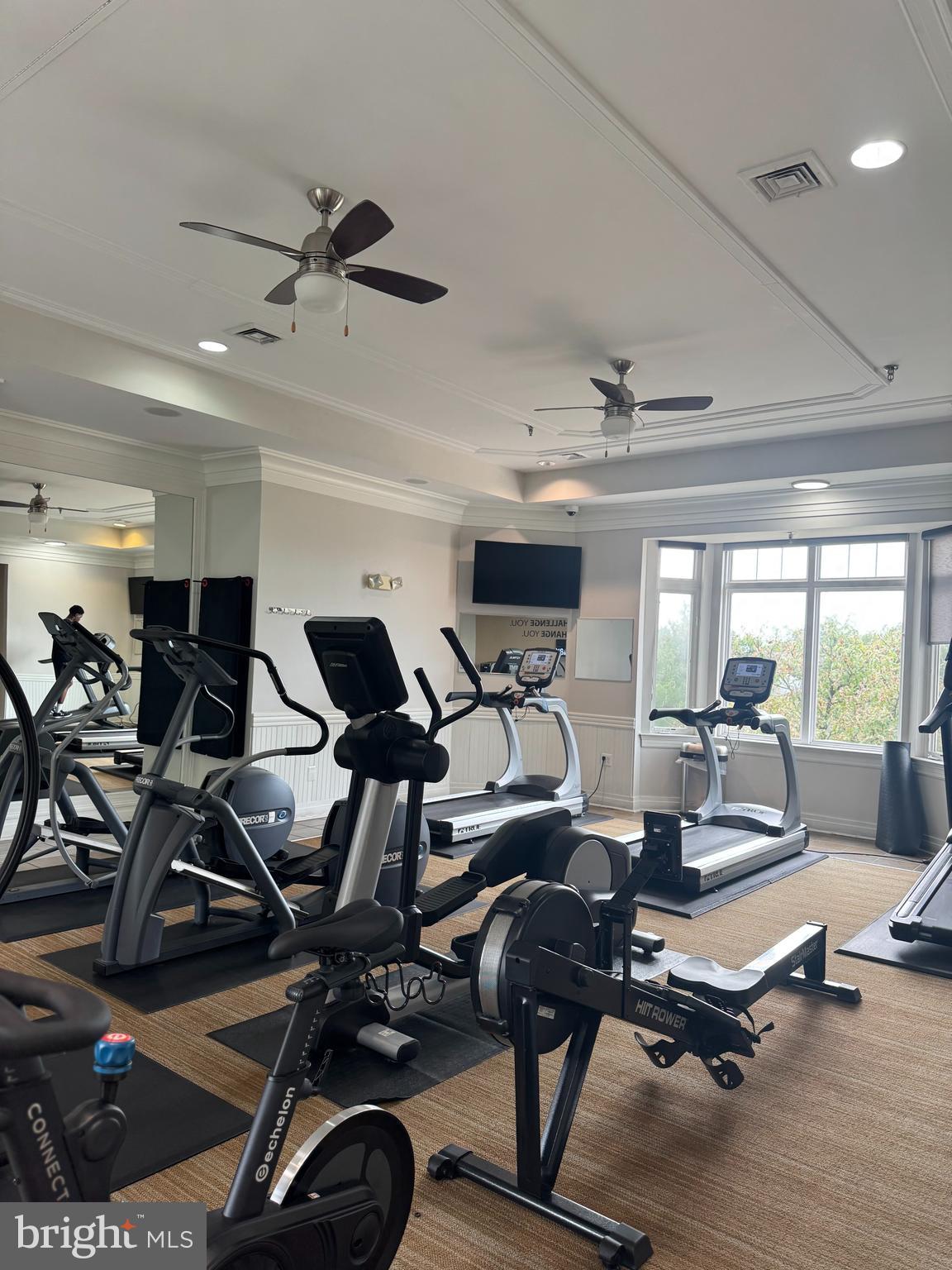 1621 Ladue Court, Unit 207 Woodbridge, VA 22191 - Photo 32 of 33 a living room with lots of gym equipment