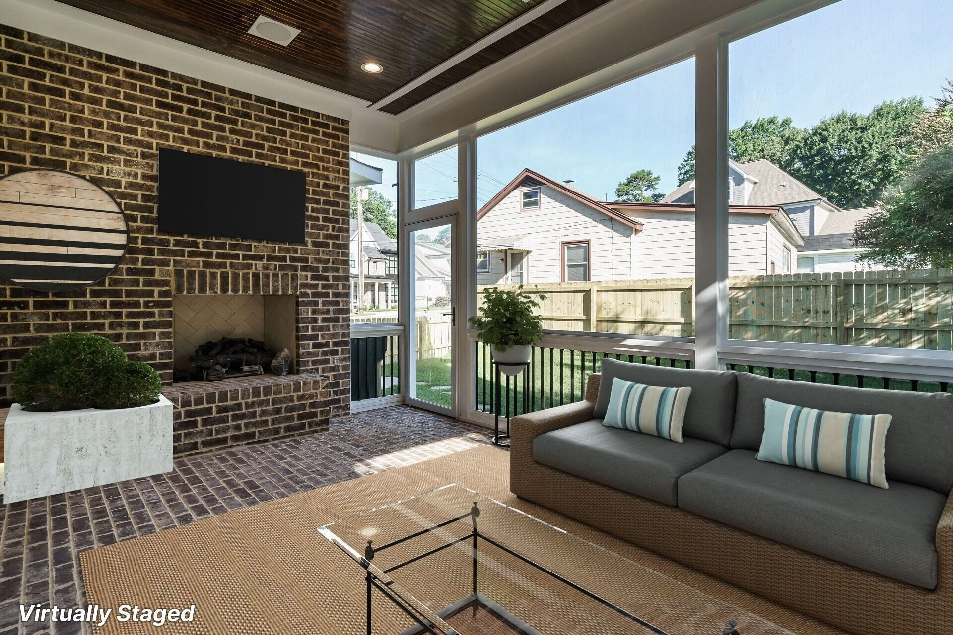 301 Georgetown Road Raleigh, NC 27608 - Photo 70 of 77 Screened Porch Staged