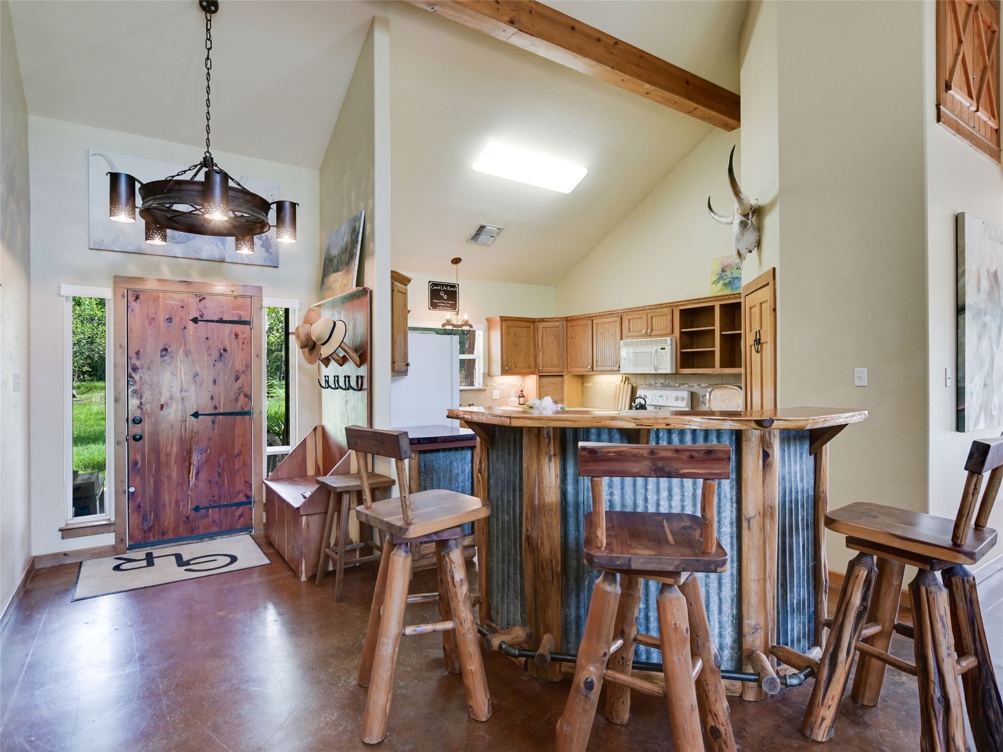 762 Karisch Road Smithville, TX 78957 - Photo 12 of 40 a view of a dining room with furniture and wooden floor