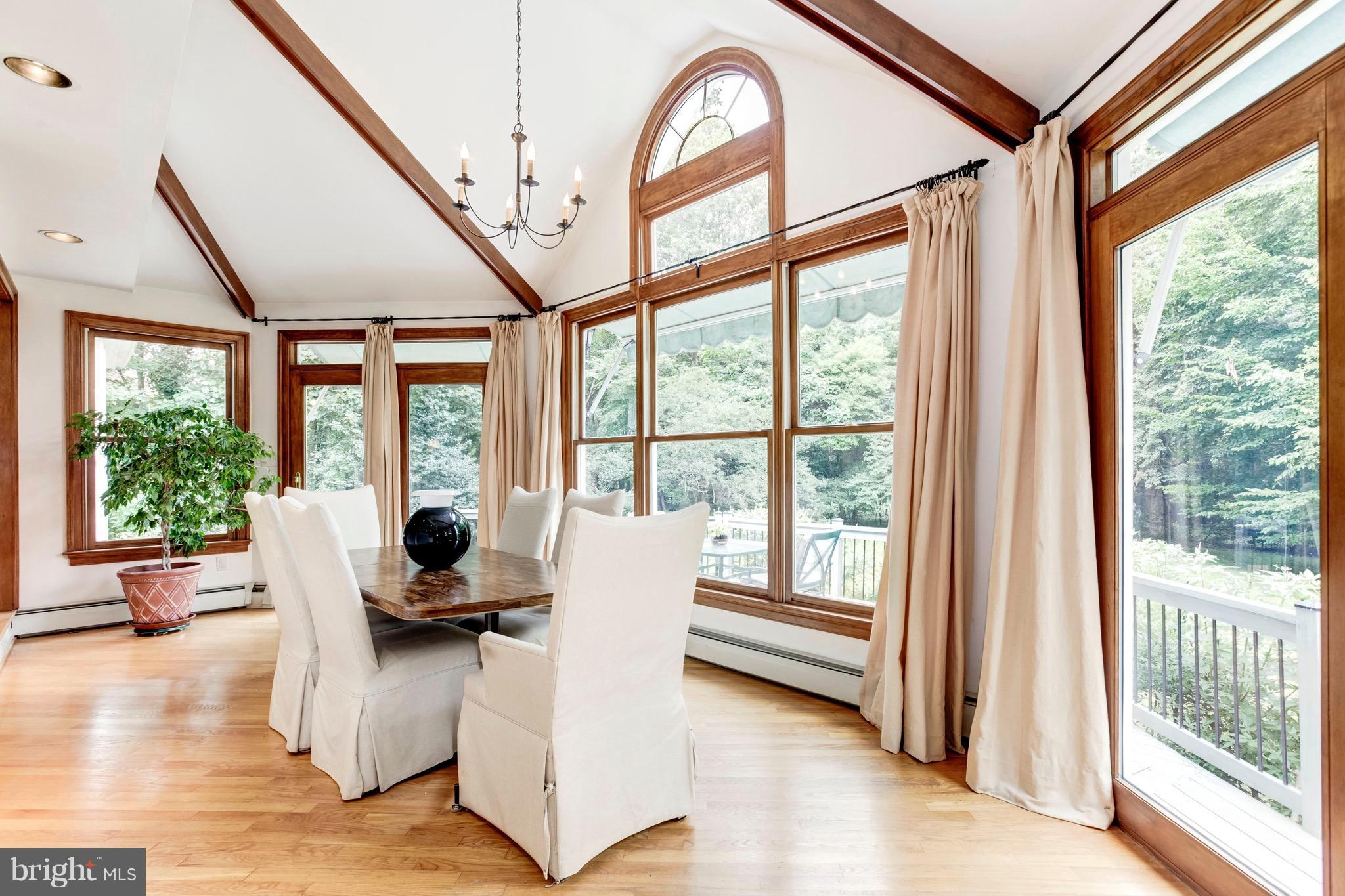 10310 Gary Road Potomac, MD 20854 - Photo 13 of 30 Solarium/Dining Room with Vaulted Ceiling
