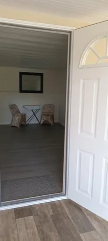 a view of front door