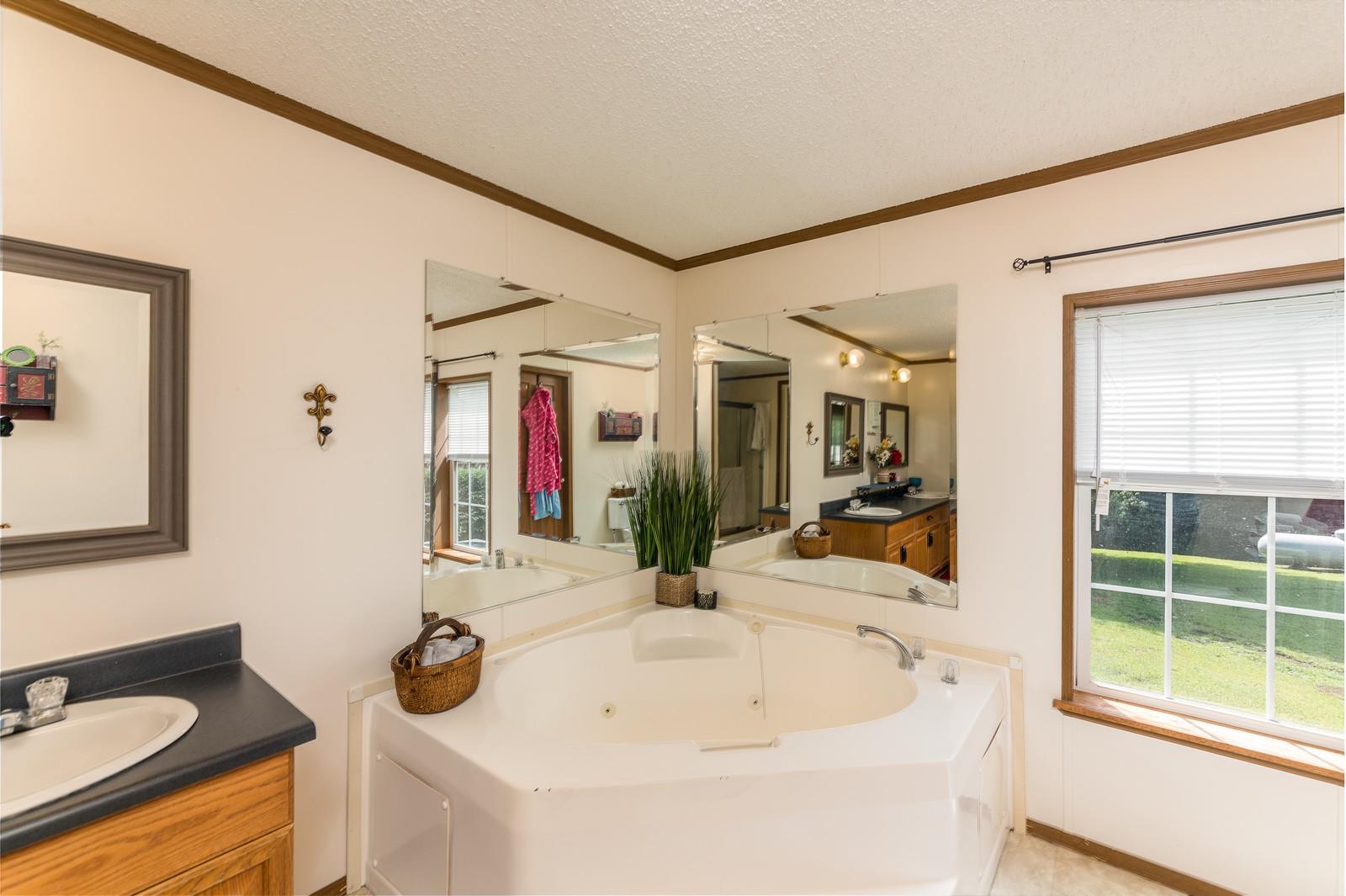 6345 Roy Pearson Road Springfield, TN 37172 - Photo 17 of 30 a bathroom with a tub sink and mirror