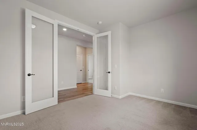 a view of an empty room