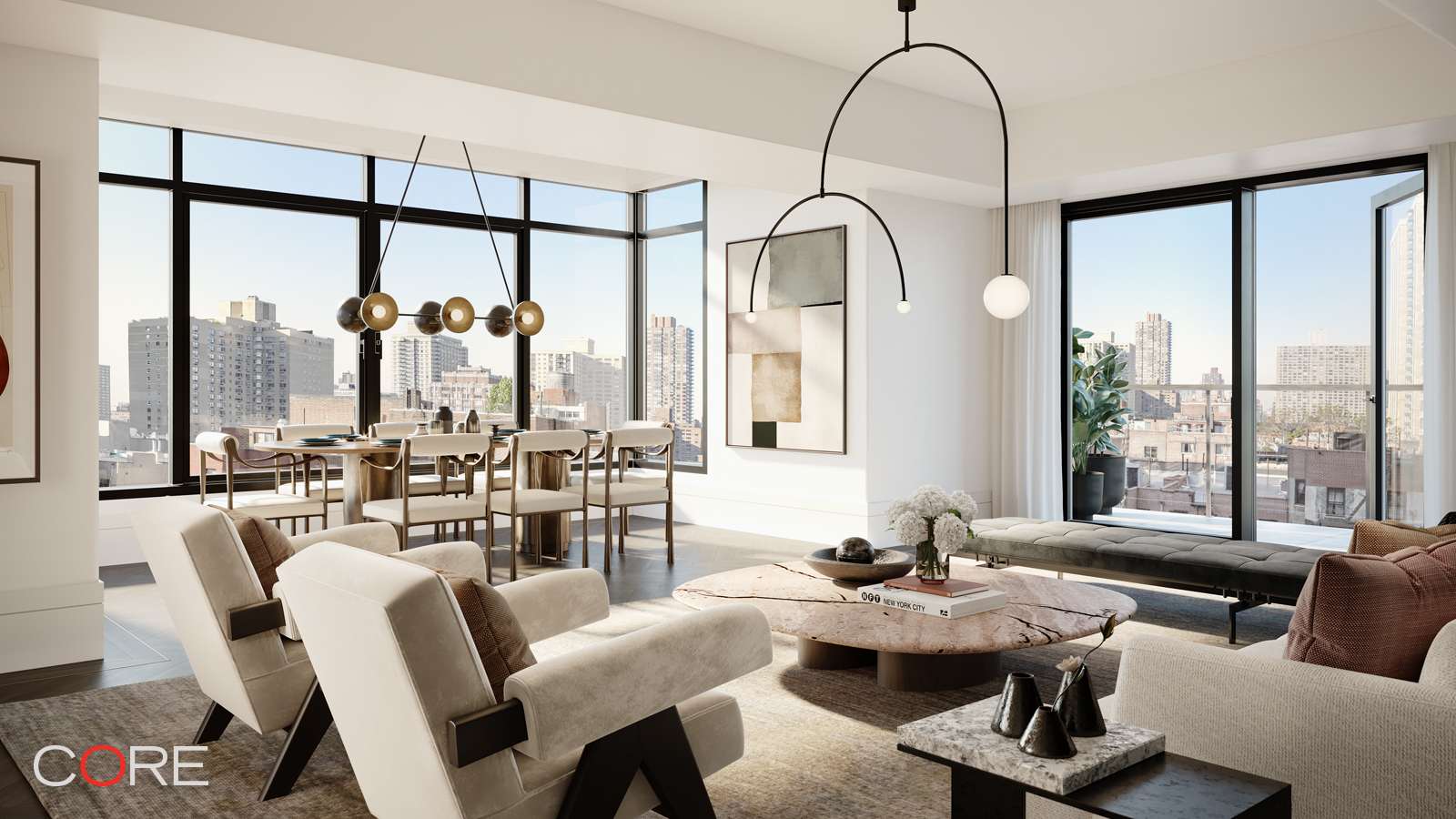 310 East 86th Street, Unit 20C Manhattan, NY 10028 - Photo 2 of 15 a room with lots of white furniture and a window