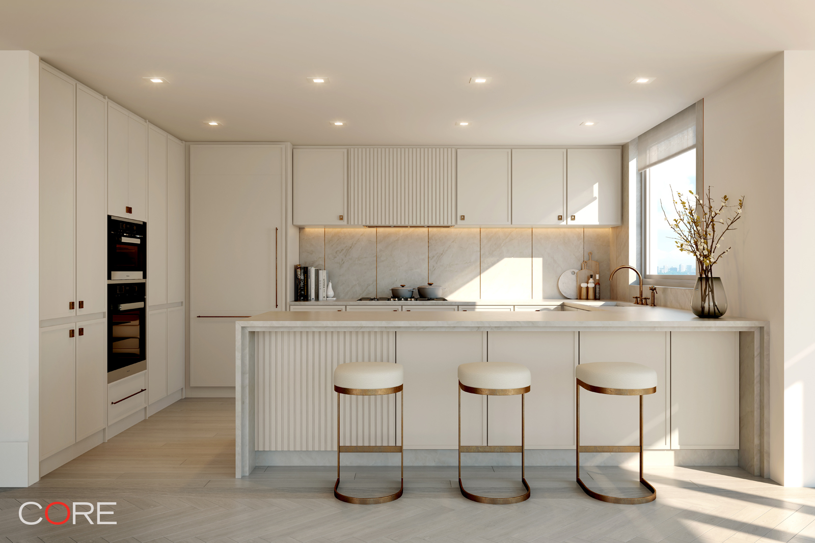 310 East 86th Street, Unit 20C Manhattan, NY 10028 - Photo 3 of 15 a kitchen with a sink cabinets and window