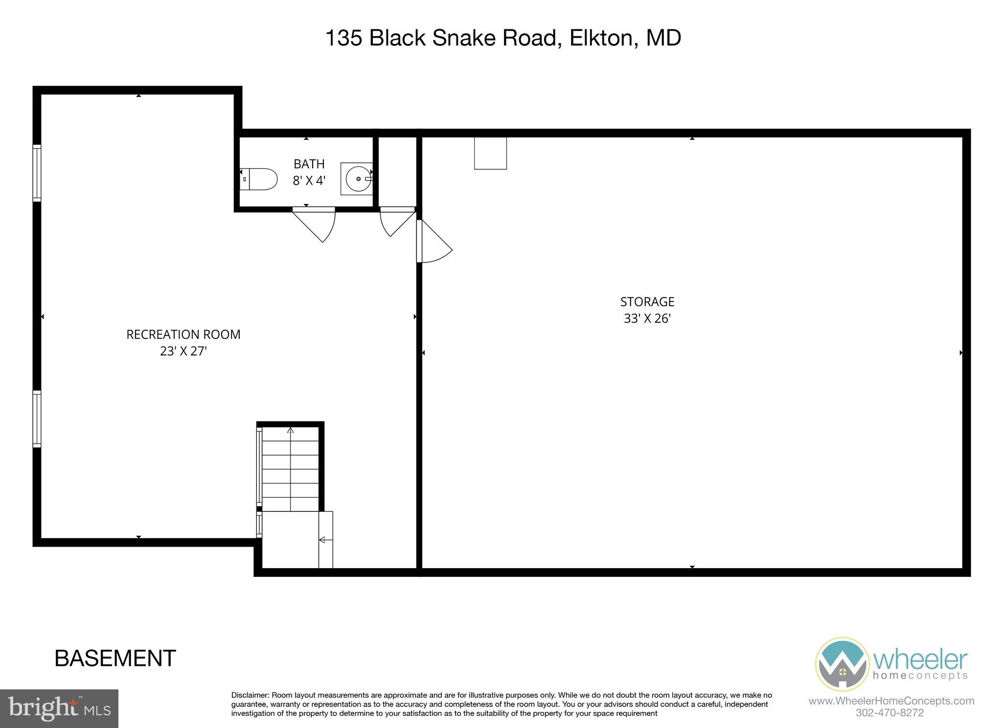135 Blacksnake Road Elkton, MD 21921 - Photo 57 of 57 Basement floor plan